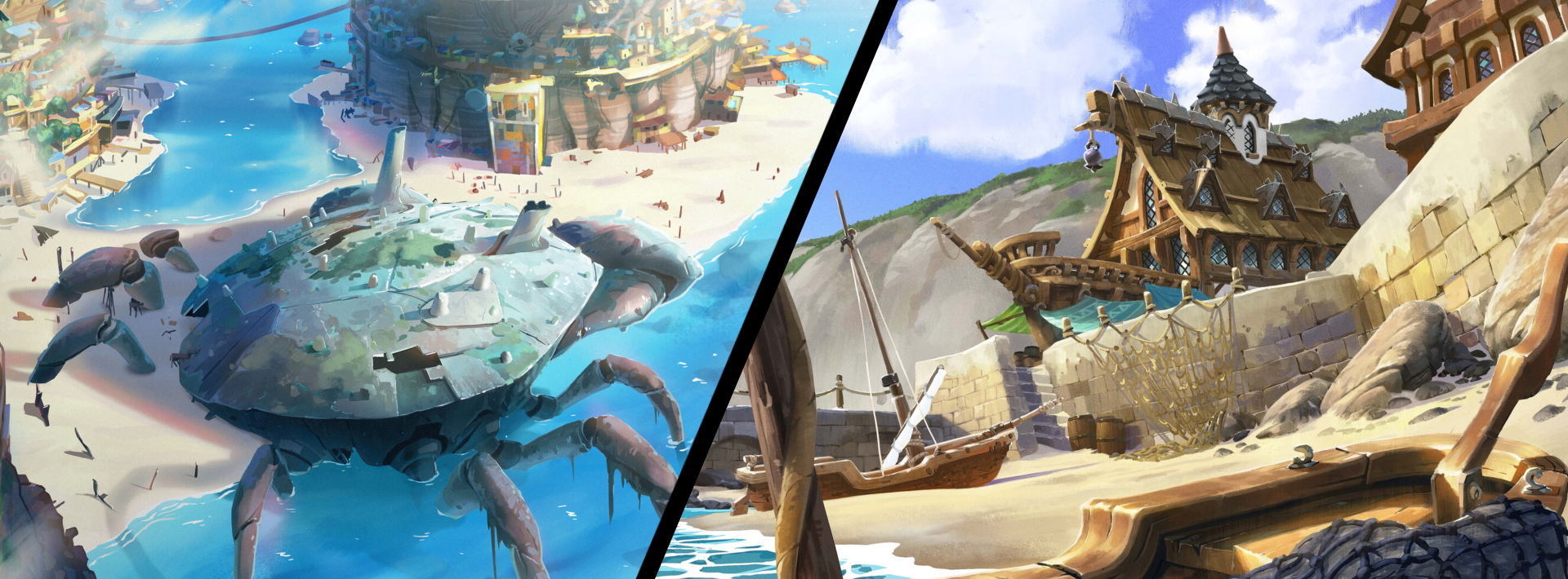 Concept art — stylized environments